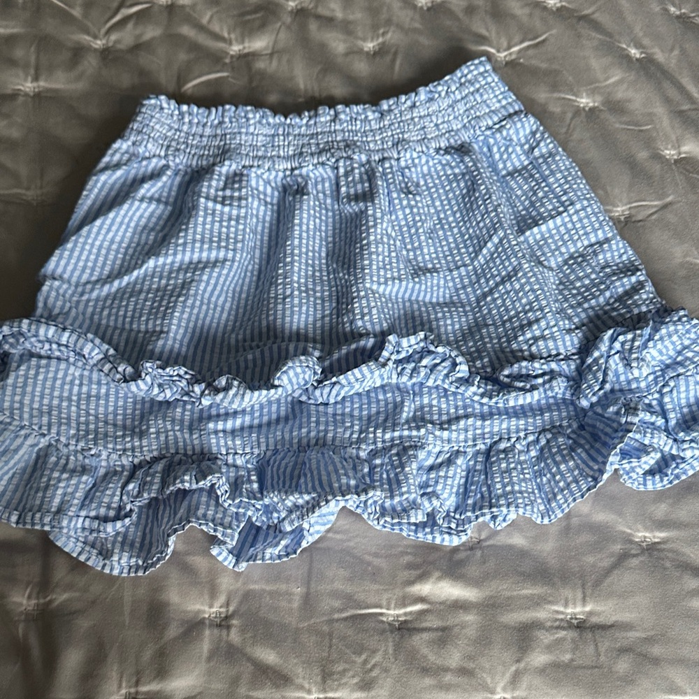 Crewcuts Light Blue Ruffled Skirt
